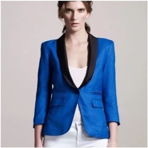 SMYTHE Les Vestes Silk Tuxedo Blazer